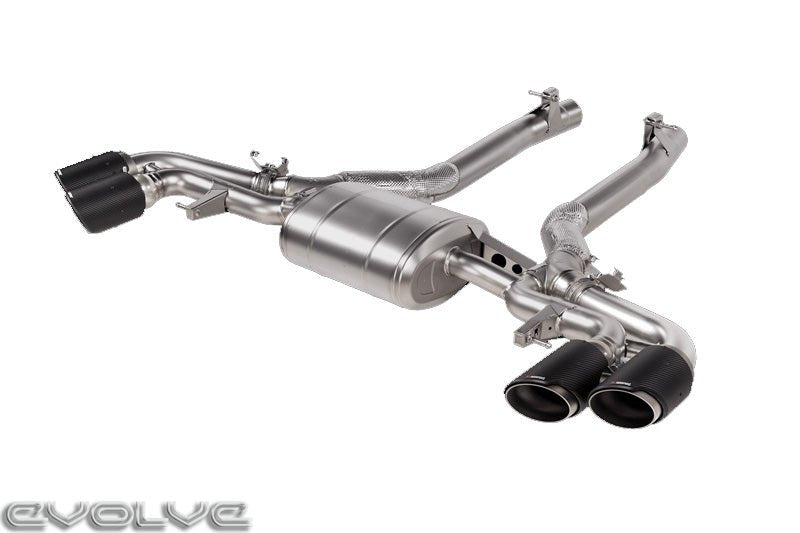 Akrapovic Slip On Line (Titanium) - BMW F95 X5M | F96 X6M - Evolve Automotive
